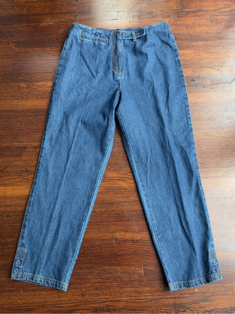 Christopher & Banks Dark Blue Wide-Leg Jeans